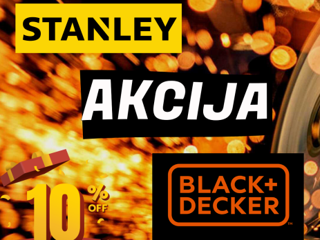 AKCIJA - STANLEY & BLACK AND DECKER