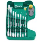 Set viljuškasto-okastih ključeva sa račnom-gedorom SATA ST08007ASJ 8-19mm 8-dijelni