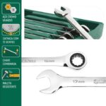 Set viljuškasto-okastih ključeva sa račnom-gedorom SATA ST09040-02 12-dijelni