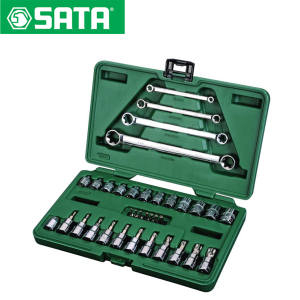 Set nasadnih ključeva TX i E-TX SATA ST09010SJ 1/4" i 3/8" 35-dijelni