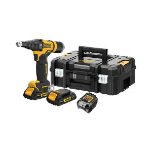 Aku pištolj za pop nitne DeWalt DCF403D2GT 18V sa 2 baterije 2.0Ah i punjačem u koferu