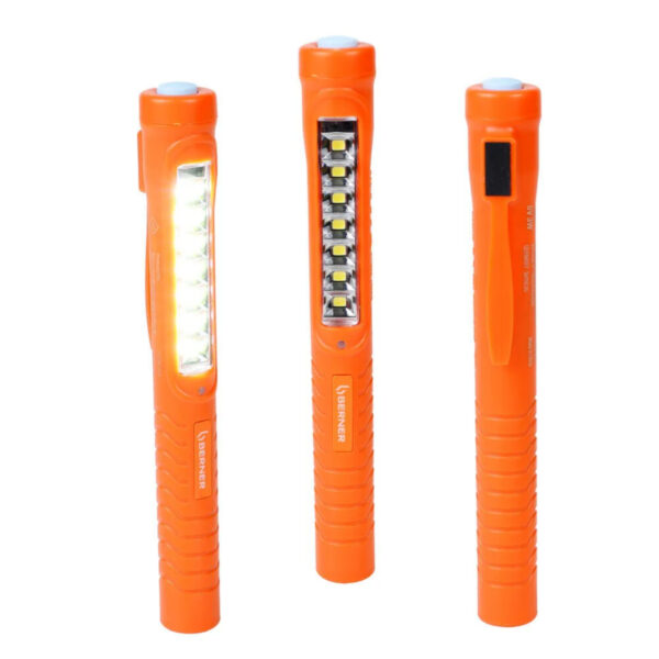 Aku ručna LED lampa 7+1 s magnetom BERNER 200559