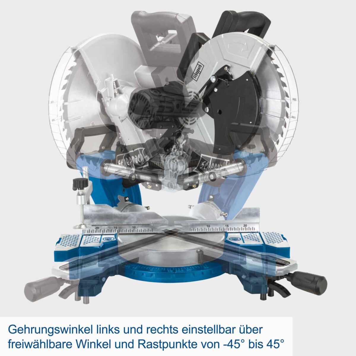 Električna potezno-nagibna pila - štucer Scheppach HM140L 2000W 305mm