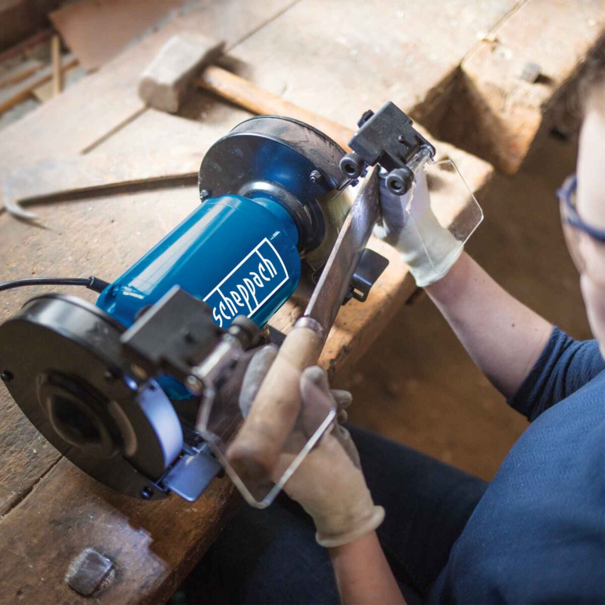 Električna stolna brusilica Scheppach SM150L 400W 150mm