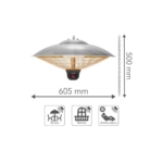 Električna grijalica - stropna infracrvena grijalica Trotec IR 2000 SC 1410003820