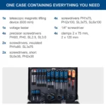 Set ručnih alata u koferu Scheppach TB200 5909330900 141-dijelni