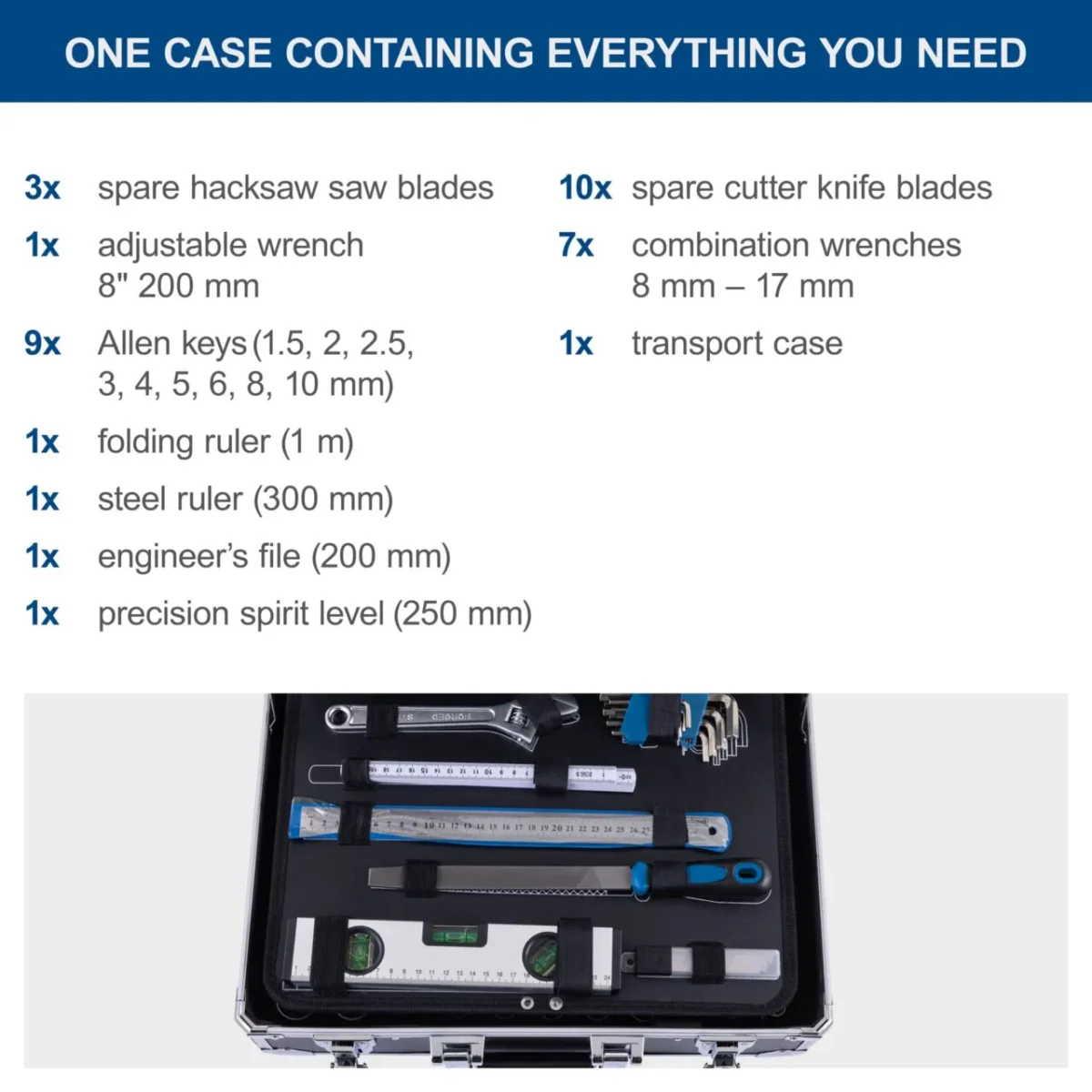 Set ručnih alata u koferu Scheppach TB200 5909330900 141-dijelni