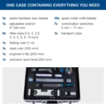 Set ručnih alata u koferu Scheppach TB200 5909330900 141-dijelni