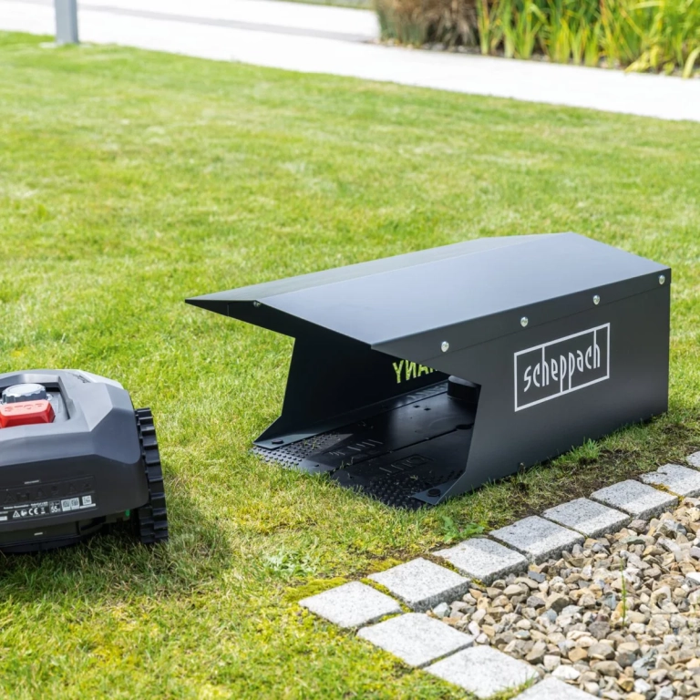 Garaža za robotske kosilice - kosačice Scheppach RoboHome