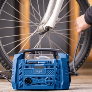 Aku-električni - hibdridni kompresor Scheppach Airforce 20V IXES sa baterijom 2.0Ah i punjačem 2.4A