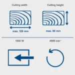 Električna potezno-nagibna pila - štucer Scheppach HM210L 1500W 210mm