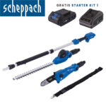 Aku višenamjenski-multifunkcijski vrtni alat 2u1 Scheppach C-PHTS410-XS2 20V IXES sa baterijom 2.0Ah i punjačem 2.4A