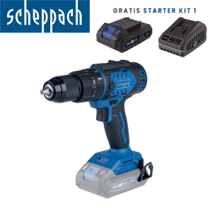 Aku udarna bušilica Scheppach BC-CD60-XS2 20V IXES Brushless 60Nm sa baterijom 2.0Ah i punjačem 2.4A