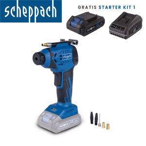 Aku kompresor - ručni Scheppach C-AC20-XS2 5909247900 20V 7bar IXES sa baterijom 2.0Ah i punjačem 2.4A