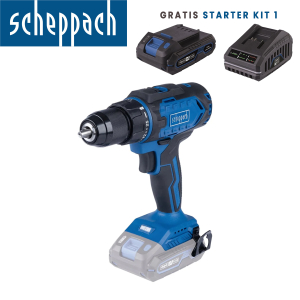 Aku bušilica - odvijač Scheppach C-DD45-XS2 20V IXES 45Nm sa baterijom 2.0Ah i punjačem 2.4A