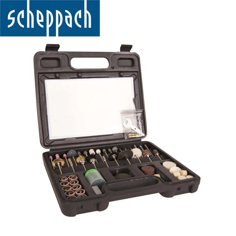 Set pribora za brusilice za brušenje i graviranje Scheppach HG34 7903100703 100-dijelni