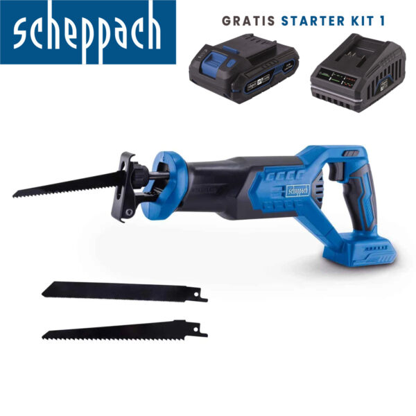 Aku recipročna pila - lisičiji rep Scheppach BC-RS250-XS2 20V IXES Brushless 115mm sa baterijom 2.0Ah i punjačem 2.4A