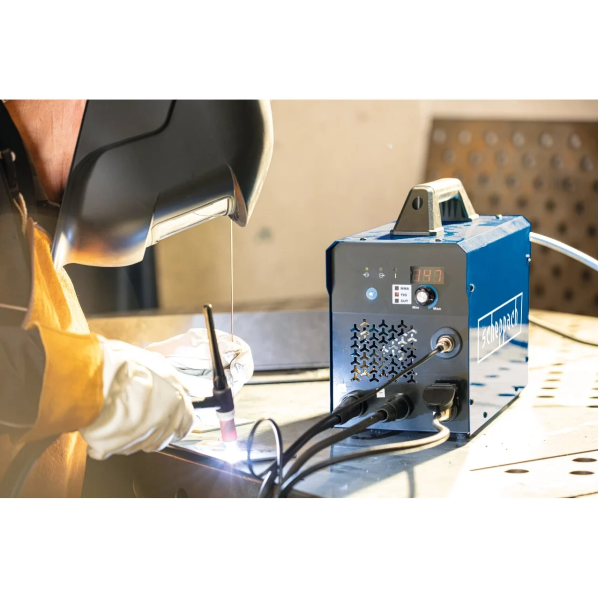 Aparat za TIG-MMA zavarivanje-varenje - plazma rezač Scheppach WSE4000-CUT 160A