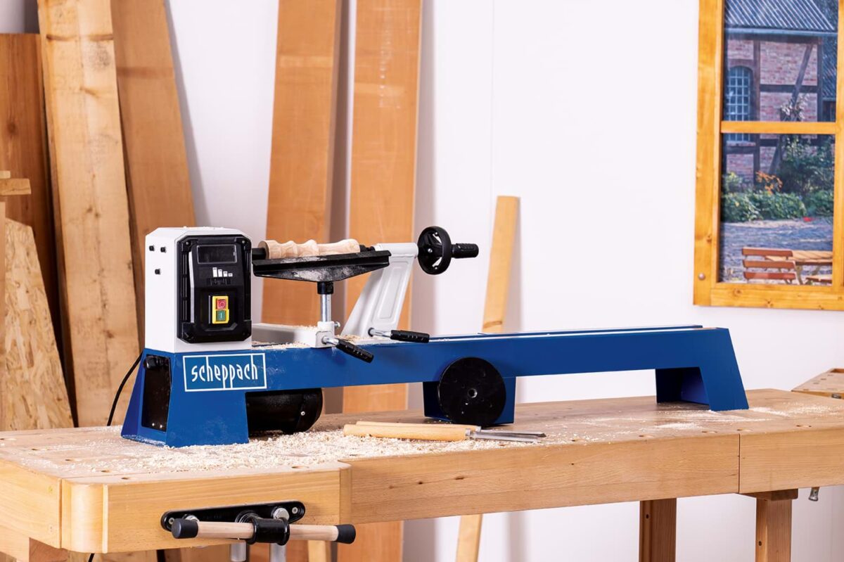 Električni mini strug za drvo Scheppach DM1100T 400W