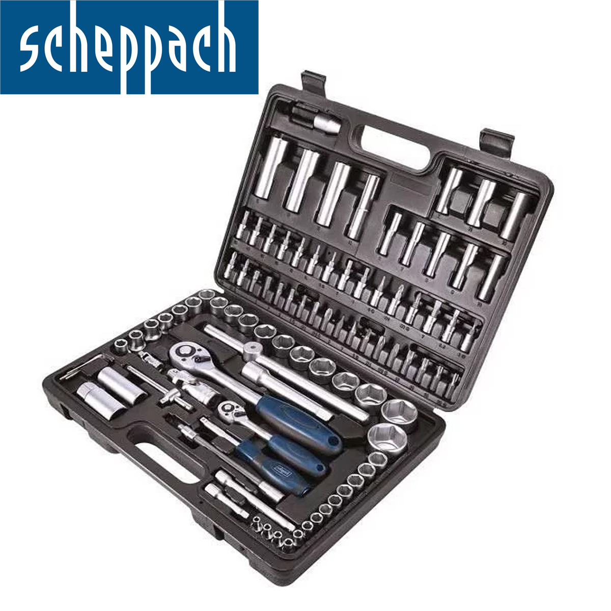 Set nasadnih ključeva Scheppach TB94 94-dijelni u koferu Set nasadnih ključeva Scheppach TB94 5909308900 94-dijelni u koferu