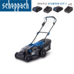 Gurajuća aku kosilica - kosačica Scheppach BC-MP430-XS2 2x20V IXES Brushless 43cm sa 2 baterije 2.0Ah i 2 punjača 2.4A