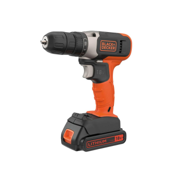 Aku bušilica - odvijač Black+Decker 18V sa dvije 1.5Ah baterije i punjačem BCD001C2