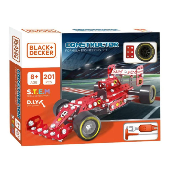 Igračka za djecu - Formula 201-dijelni set Black+Decker EK044-BD