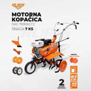 Benzinska freza – kopačica Ruris DAC 7000ACC2 7.0KS 80cm