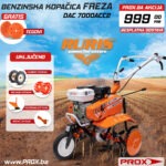 Benzinska freza – kopačica Ruris DAC 7000ACC2 7.0KS 80cm