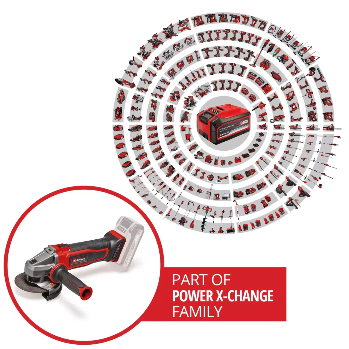 Aku ugaona - kutna brusilica Einhell TE-AG 18/115 Q Li Solo 4431165 18V 115mm