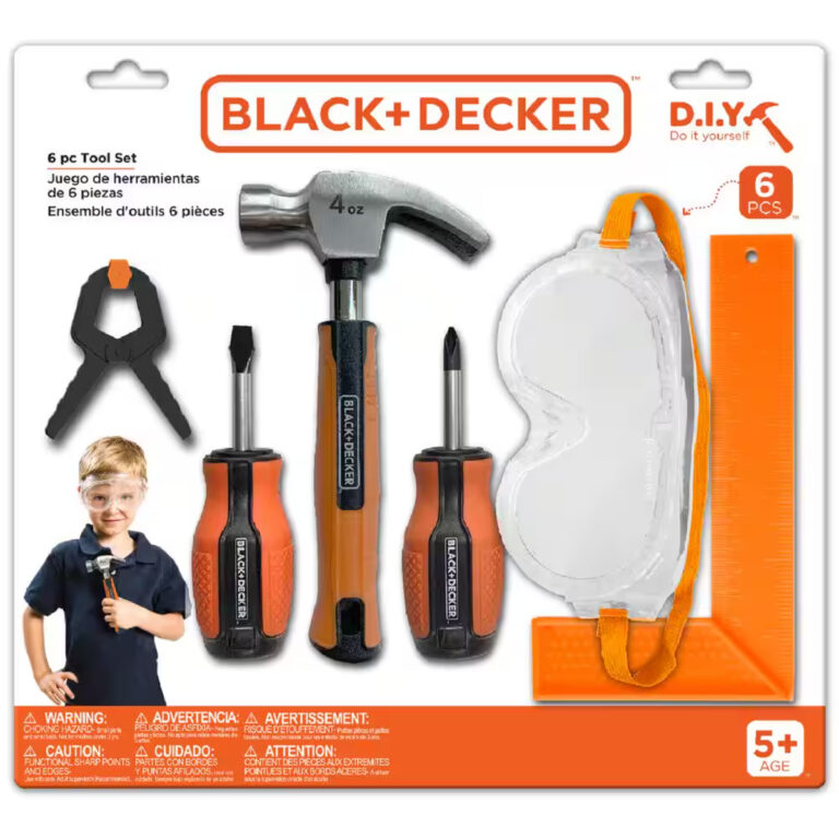 Igračka za djecu – BLACK+DECKER ST001-06-BD 6-dijelni set alata za igru