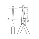 Ravna špicasta izolirana kliješta Knipex 26 16 200 200mm