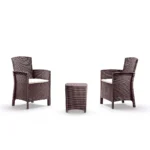 Baštenski set od ratana – smeđi Bica Lido Terrace 9121-B