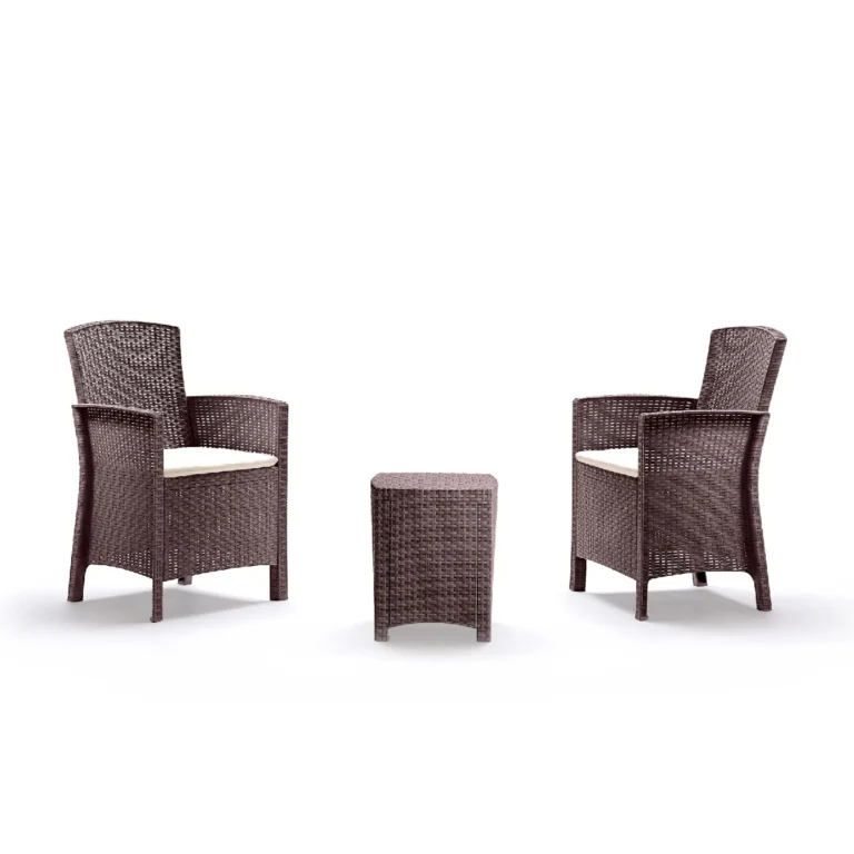 Baštenski set od ratana – smeđi Bica Lido Terrace 9121-B