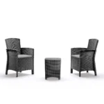 Baštenski set od ratana – sivi Bica Lido Terrace 9121-G