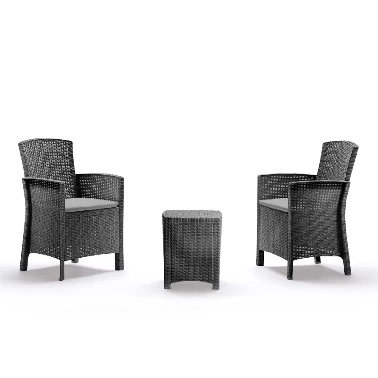 Baštenski set od ratana – sivi Bica Lido Terrace 9121-G
