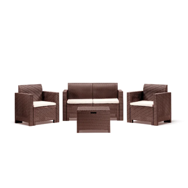 Baštenski set od ratana – smeđi Bica Nebraska 2 9067-B