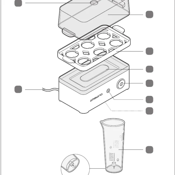Kuhalo za jaja Ambiano GT-EB-E-01 P-13272 400W
