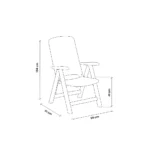 Plastična stolica - bijela Bica Carmen 63-W