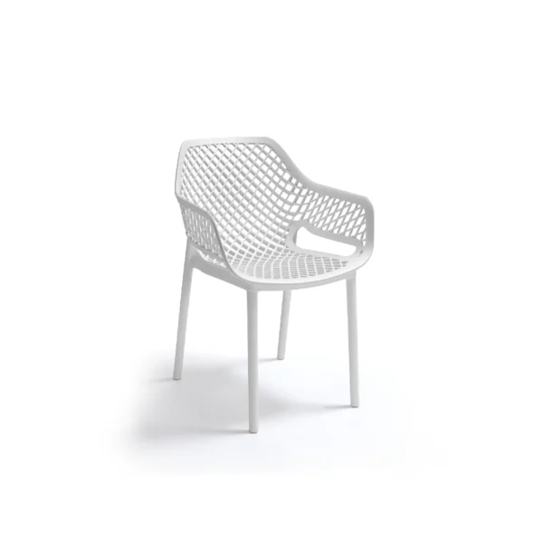 Plastična stolica - bijela Bica Aria Armchair 315-W