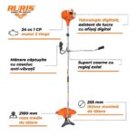Benzinski trimer - motorna kosa Ruris RR241 Bravo 241rr2022 1.0KS 3.9kg