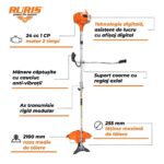 Benziski trimer - motorna kosa Ruris RR242 Bravo 242rr2022 1.0KS 4.0kg