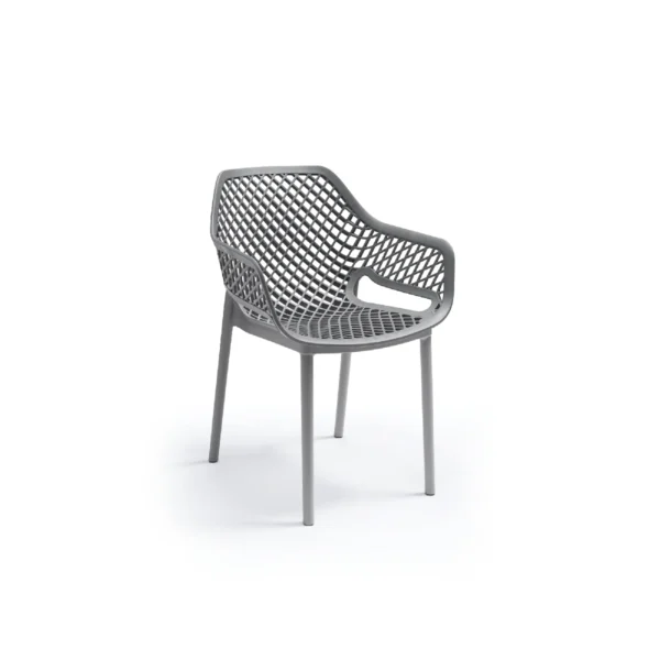 Plastična stolica - siva Bica Aria Armchair 315-G