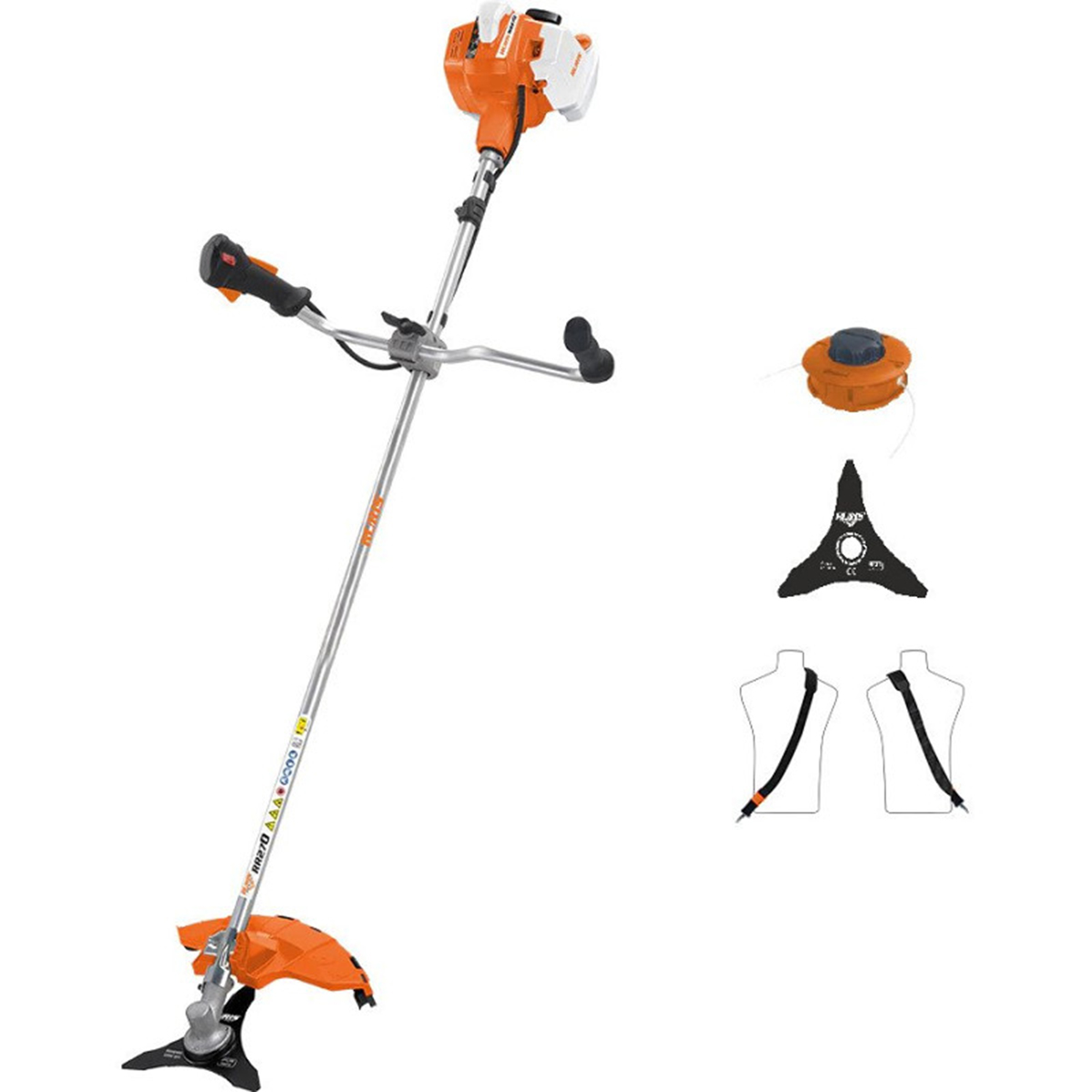 image-378.jpg Benzinski trimer - motorna kosa Ruris RR270 270rr2022 1.5KS 25.5cm