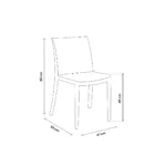 Plastična stolica - bijela Bica Matrix 352-W