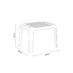 Dječiji plastični sto - bijeli Bica Abano 158-W