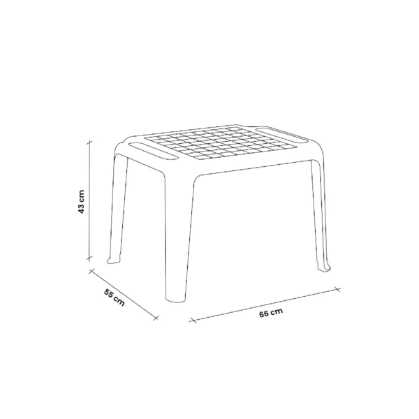 Dječiji plastični sto - bijeli Bica Abano 158-W