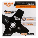 Nož za trimere sa 4 zuba Ruris 255 x 1.6 PS400-1-40