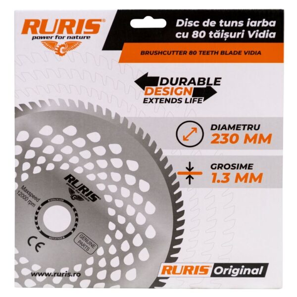 Nož za trimere sa 80 zuba Ruris Vidia tip 1 230 x 1.3 PS310-1-80V1