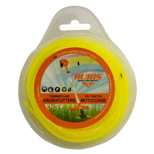 Rezna nit - silk za trimere Ruris 2.4mm 15m spiralni